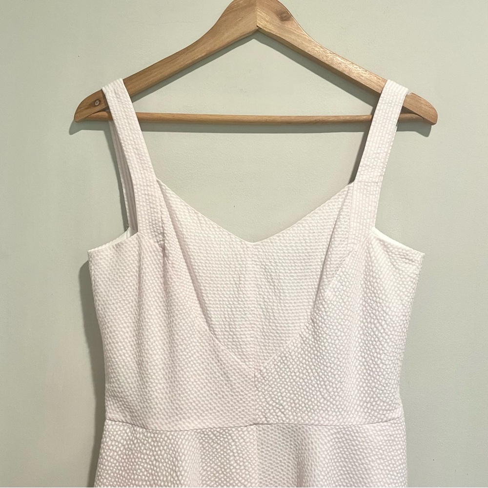 Ann Taylor pink & white seersucker summer dress - Picture 8 of 14